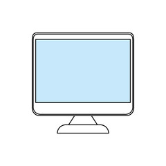 Computer screen isolated icon vector illustration graphic design