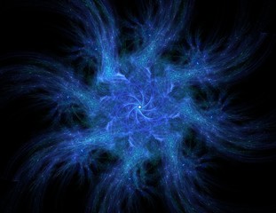 Lacy colorful clockwork pattern. Digital fractal art design. Abstract design of sacred symbols signs geometry.