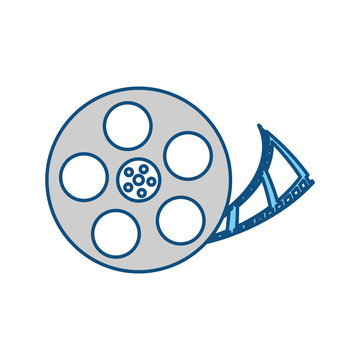 Movie reel symbol icon vector illustration graphic design