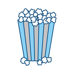 Pop corn snack icon vector illustration graphic design