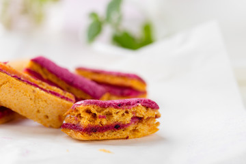 Colorful homemade marshmallow paste