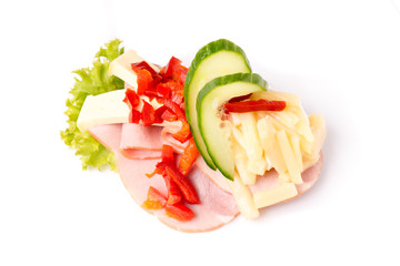 Danish specialties and national dishes, high-quality open sandwich