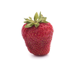 Strawberries on a white background