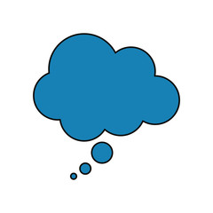 Bubble speakbox symbol icon vector illustration graphic design