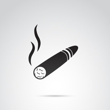 Cigar vector icon.