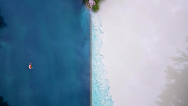 Stunning Drone footage over the  2 rivers of Le Arve and Le Rhone meeting in Geneva, Switzerland. 