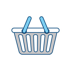 Shopping basket symbol icon vector illustration graphic design