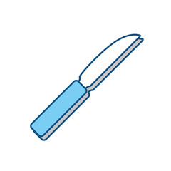 knife cutlery utensil icon vector illustration graphic design