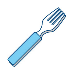 fork cutlery utensil icon vector illustration graphic design