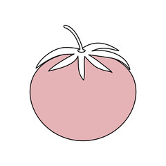 tomato fresh vegetable icon vector illustration graphic design