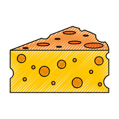 Delicious cheese dairy icon vector illustration graphic design