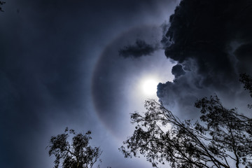 Demon Clouds and Solar Ring