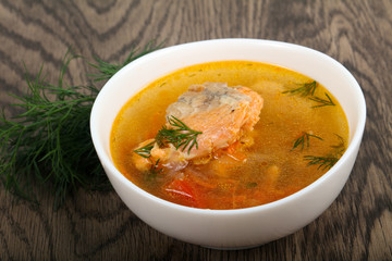 Salmon soup