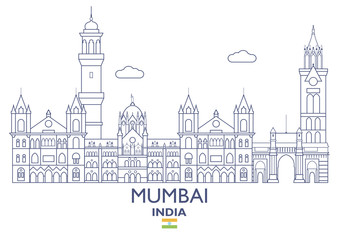 Fototapeta premium Mumbai City Skyline, India