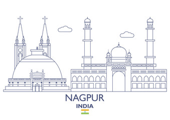 Nagpur City Skyline, India