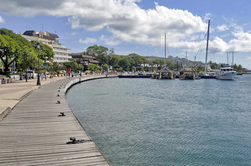 Papeete Waterfront, Tahiti, French Polynesia - obrazy, fototapety, plakaty