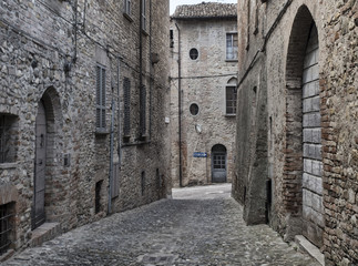 Obraz premium Castell'Arquato (Piacenza, Włochy), historyczne miasto
