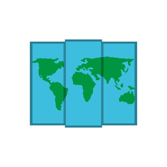 World map symbol icon vector illustration graphic design