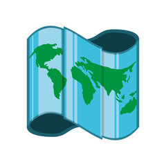 World map symbol icon vector illustration graphic design