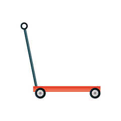 trolley hydraulic jack icon vector illustration graphic design