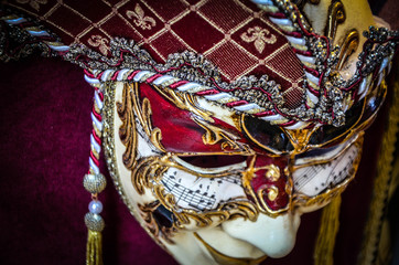 Obraz premium venetian masks close up