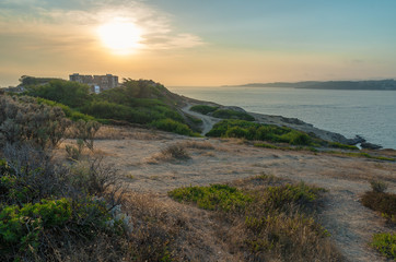 Naklejka premium Batterie de six-four-les-plages, cap nègre