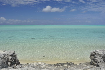Sandy Beach in Bora Bora, French Polynesia
