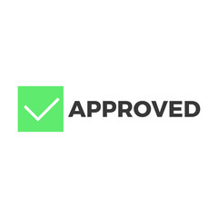 approved stamp vector