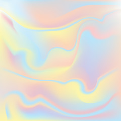 Blurred background. Holographic design. Neon. Colorful abstract pattern. Fog. Clouds. Dawn. Strips. Waves.