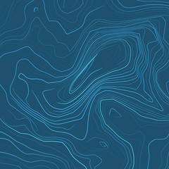 Abstract Topographic Lines Map Vector Illustration Background