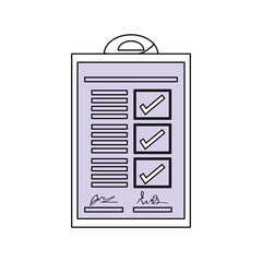 Checklist document sheet icon vector illustration graphic design
