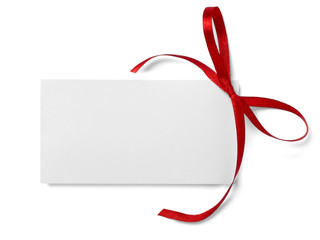 ribbon bow card note chirstmas celebration greeting