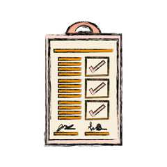 Checklist document sheet icon vector illustration graphic design