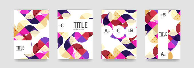 Set of brochure cover templates