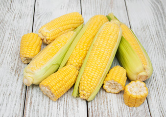 Fresh corn on the cob