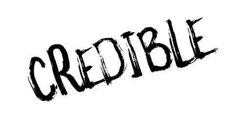 Credible rubber stamp. Grunge design with dust scratches. Effects can be easily removed for a clean, crisp look. Color is easily changed.