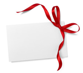 ribbon bow card note chirstmas celebration greeting