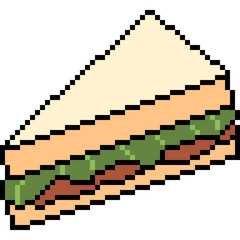 Obraz premium vector pixel art sandwich
