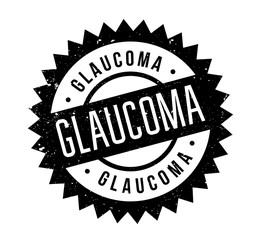 Obraz premium Glaucoma rubber stamp. Grunge design with dust scratches. Effects can be easily removed for a clean, crisp look. Color is easily changed.