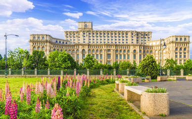 Obraz premium The Palace of the Parliament, Bucharest, Romania.