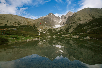 Naklejka na ściany i meble Lomnica Peak High Tatras mountains of Slovakia