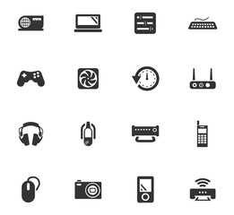 Devices icons set