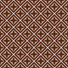 seamless illustration, brown, beige tile pattern