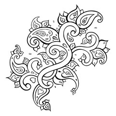 Paisley Ethnic ornament.
