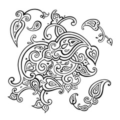 Paisley Ethnic ornament.