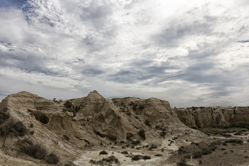 landscape in the desert in spain