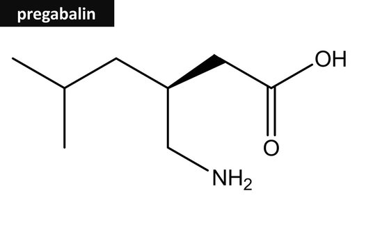 Pregabalin (Lyrica) - molecular structure