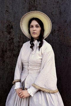 western colonial woman in old wild west