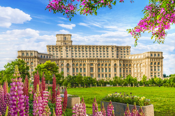 The Palace of the Parliament, Bucharest, Romania.