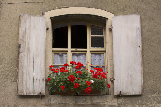 Vecchie finestre, Alsazia, Francia